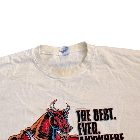 Vintage 1996 Starter Chicago Bulls 'NBA Champs' Logo T-Shirt Made in USA Size L - Picture 2 of 9